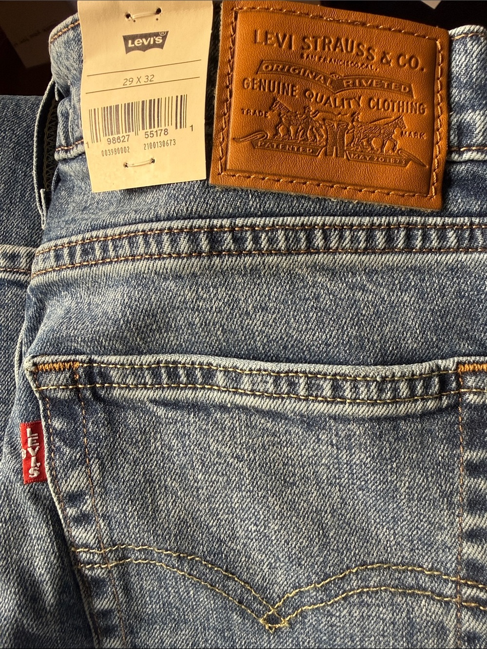 Levi's 728 High-Rise Wide Leg Jeans - Light Blue Denim - Picture 2 of 3